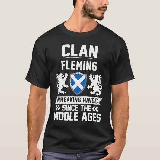 Clan FLEMING schotland moederdag familie T-shirt (Voorkant)