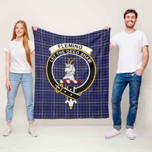 Clan Fleming Tartan Fleece Deken