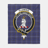 Clan Fleming Tartan Fleece Deken (Voorkant)