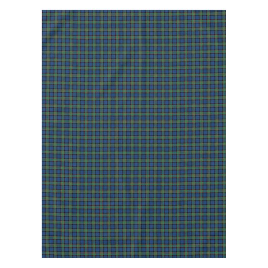Clan Fletcher Royal Blauw en Groen Schots Tartan Tafelkleed (Voorkant)