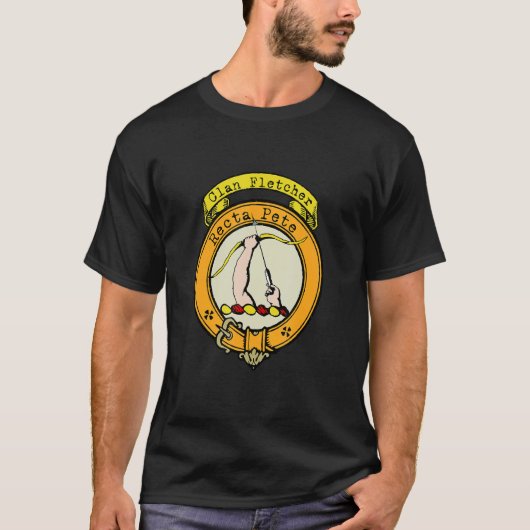 Clan Fletcher Scottish Crest T-shirt (Voorkant)