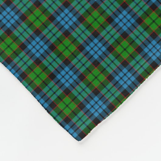 Clan Fletcher Tartan Fleece Deken (Hoek)