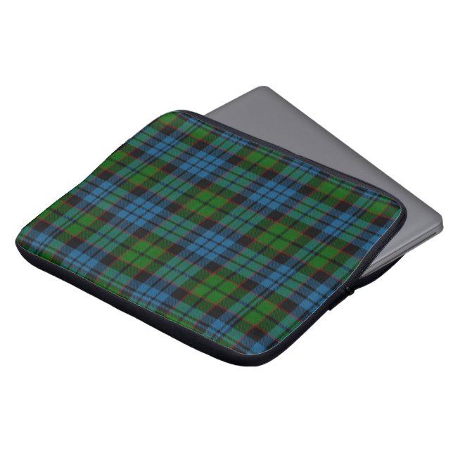 Clan Fletcher Tartan Pset Laptop Hoesje Laptop Sleeve (Voorkant top)