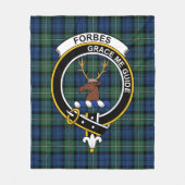 Clan Forbes Ancient Tartan Pset Fleece Deken (Voorkant)