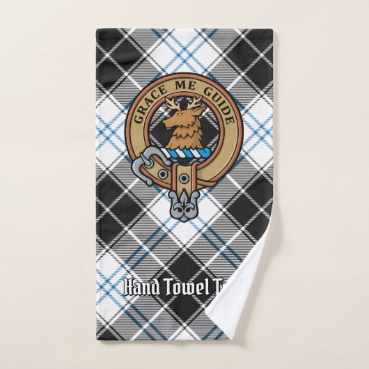 Clan Forbes Crest over jurk Tartan Bad Handdoek (Handdoek)