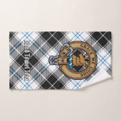 Clan Forbes Crest over jurk Tartan Bad Handdoek (Handdoek)
