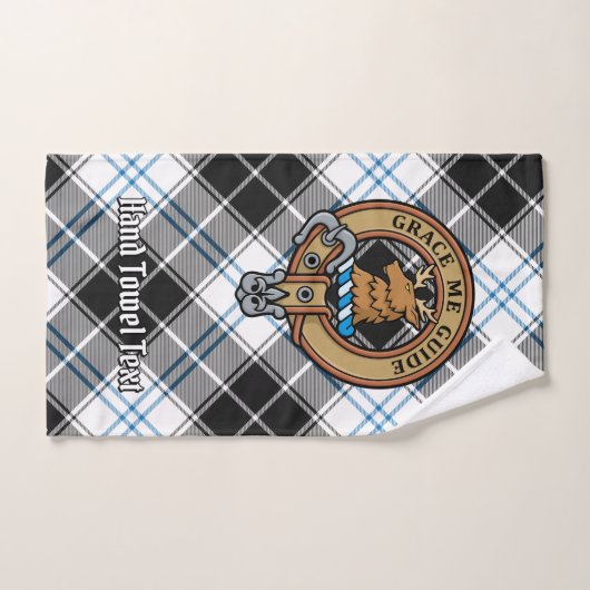 Clan Forbes Crest over jurk Tartan Bad Handdoek (Handdoek)