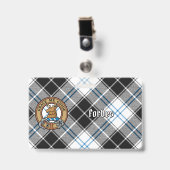 Clan Forbes Crest over jurk Tartan Badge (Voorkant met clip)