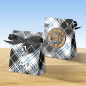 Clan Forbes Crest over jurk Tartan Bedankdoosjes