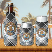 Clan Forbes Crest over jurk Tartan Flesjeskoeler