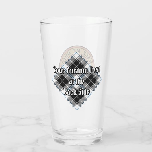 Clan Forbes Crest over jurk Tartan Glas (Achterkant)