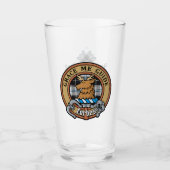 Clan Forbes Crest over jurk Tartan Glas (Voorkant)