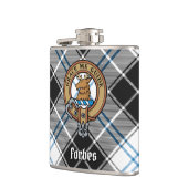 Clan Forbes Crest over jurk Tartan Heupfles (Links)