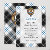 Clan Forbes Crest over jurk Tartan Kaart (Voorkant / Achterkant)