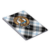 Clan Forbes Crest over jurk Tartan Notitieboek (Rechterzijde)