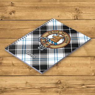 Clan Forbes Crest over jurk Tartan Notitieboek