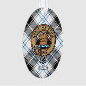 Clan Forbes Crest over jurk Tartan Ornament (voorkant)