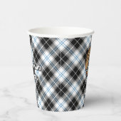 Clan Forbes Crest over jurk Tartan Papieren Bekers (Rechts)