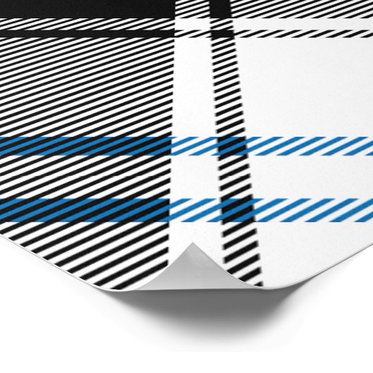 Clan Forbes Crest over jurk Tartan Poster (Hoek)