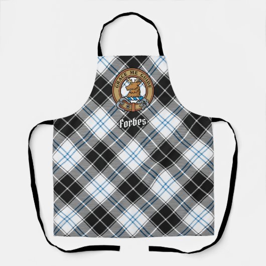 Clan Forbes Crest over jurk Tartan Schort (Voorkant)