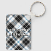 Clan Forbes Crest over jurk Tartan Sleutelhanger (Achterkant)