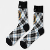 Clan Forbes Crest over jurk Tartan Sokken (Links)