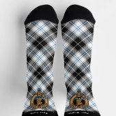 Clan Forbes Crest over jurk Tartan Sokken (Top)