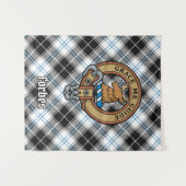 Clan Forbes Crest over jurk Tartan Wandkleed (Voorkant (horizontaal))