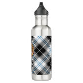 Clan Forbes Crest over jurk Tartan Waterfles (Rechts)