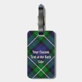 Clan Forbes Crest over Tartan Bagagelabel (Achterkant verticaal)