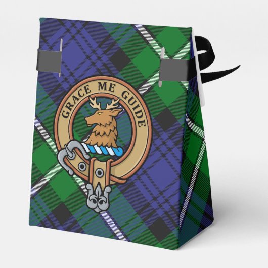 Clan Forbes Crest over Tartan Bedankdoosjes (Achterkant)