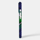 Clan Forbes Crest over Tartan Case-Mate iPhone Case (Achterkant / Links)