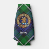 Clan Forbes Crest over Tartan Flesjeskoeler (Voorkant)