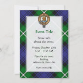 Clan Forbes Crest over Tartan Kaart (Voorkant)