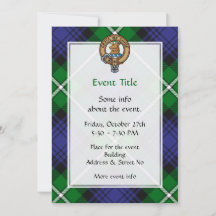 Clan Forbes Crest over Tartan
