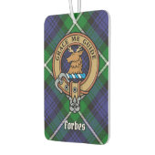 Clan Forbes Crest over Tartan Luchtverfrisser (Links)