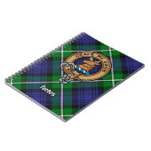 Clan Forbes Crest over Tartan Notitieboek (Linkerzijde)