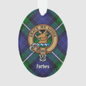 Clan Forbes Crest over Tartan Ornament (voorkant)