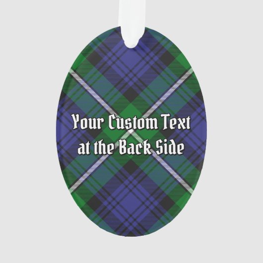 Clan Forbes Crest over Tartan Ornament (achterkant)