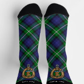 Clan Forbes Crest over Tartan Sokken (Top)