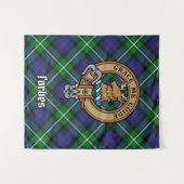 Clan Forbes Crest over Tartan Wandkleed (Voorkant (horizontaal))
