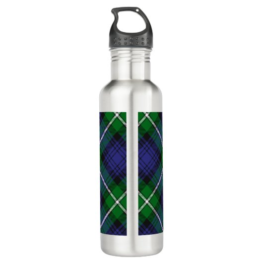 Clan Forbes Crest over Tartan Waterfles (Achterkant)