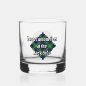 Clan Forbes Crest over Tartan Whisky Glas (Achterkant)