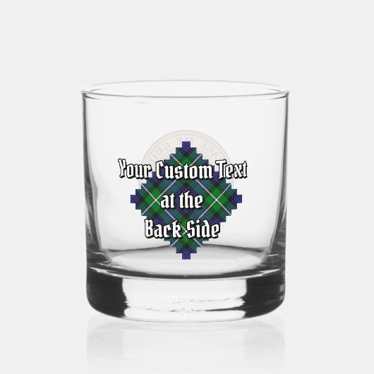 Clan Forbes Crest over Tartan Whisky Glas (Achterkant)