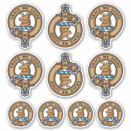 Clan Forbes Crest Sticker Set (Voorkant)