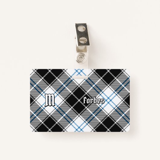Clan Forbes Dress Tartan Badge (Voorkant met clip)
