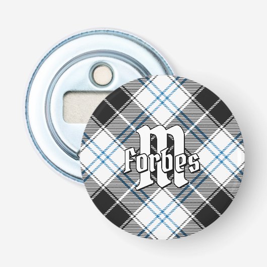 Clan Forbes Dress Tartan Button Flesopener (Voorkant)
