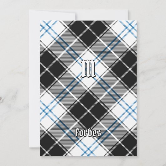 Clan Forbes Dress Tartan Kaart (Voorkant)