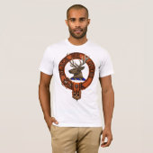 Clan Forbes Family Crest and Targe T-shirt (Voorkant volledig)
