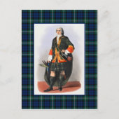 Clan Forbes  Illustratie Tartan Lijst Briefkaart (Voorkant)
